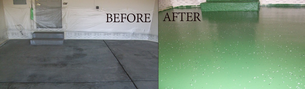 before-after garage floor