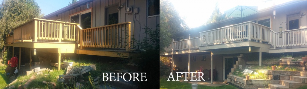 before-after deck painting